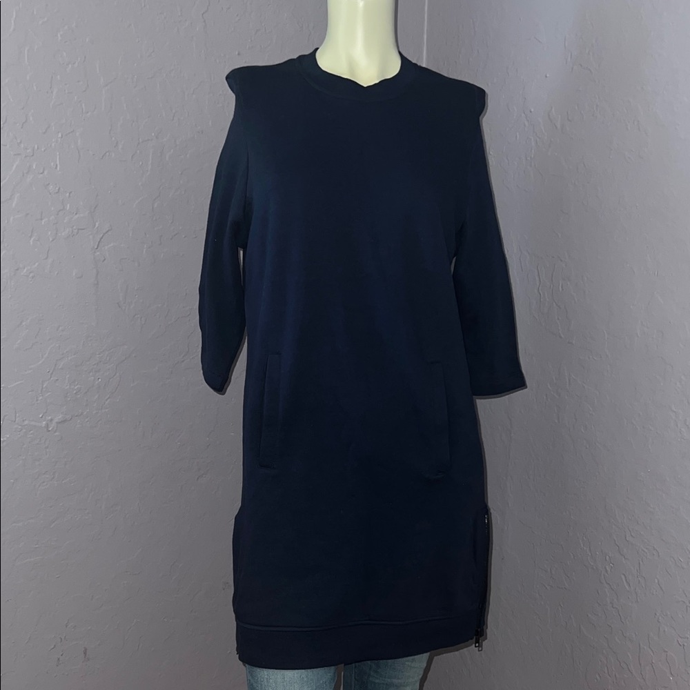 Fabletics Navy Crew Neck Sweater